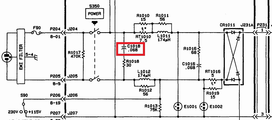 Oscilloscope analogique 