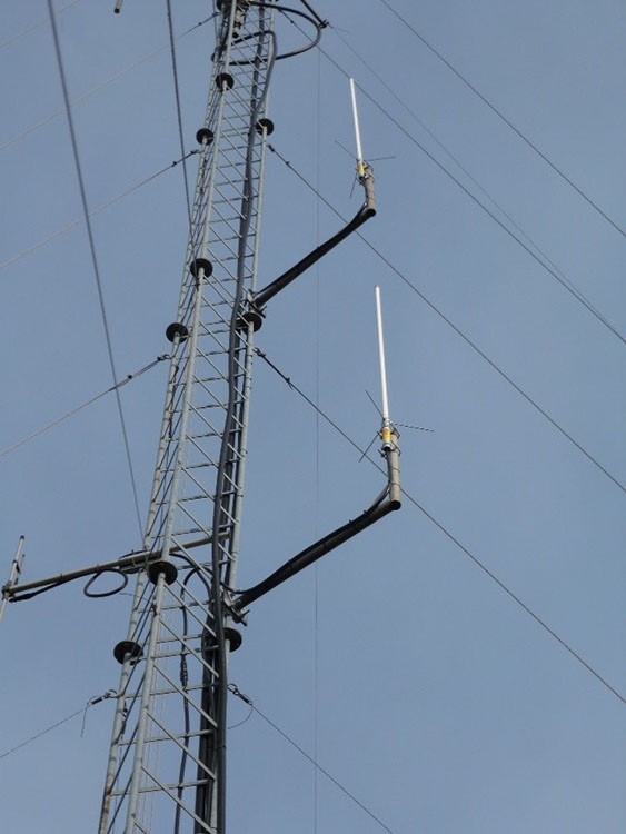 Vue des antennes 2m et 70cm